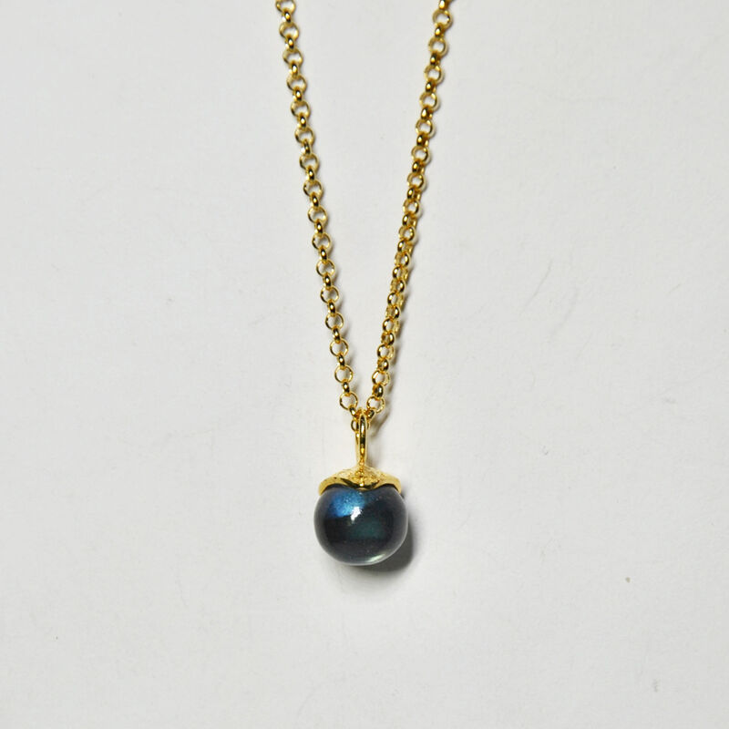 Silhouette gem pendant - vermeil &amp; labradorite - product images  of 