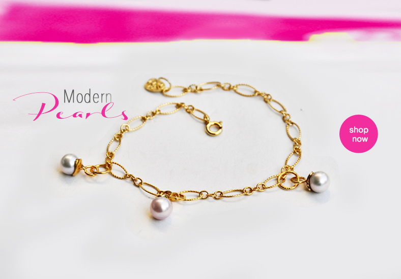 modern pearl jewellery by Katerina Damilos