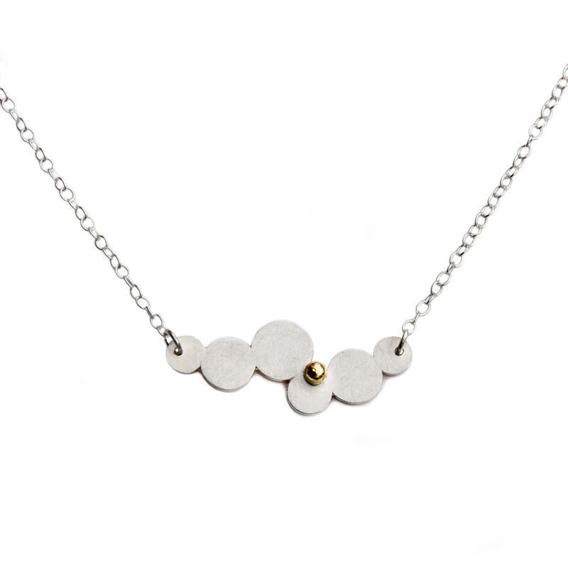 Sequin necklace silver &amp; gold - product images  of 