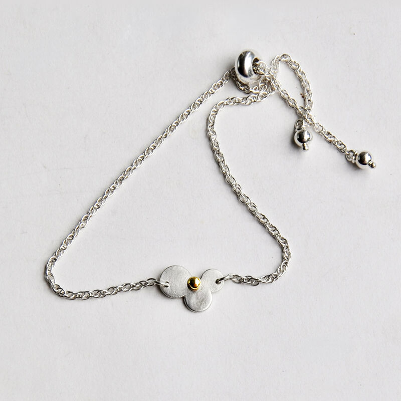Sequin bracelet silver &amp; gold - product images  of 