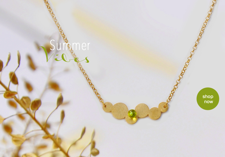 contemporary precious jewellery with a summer mood