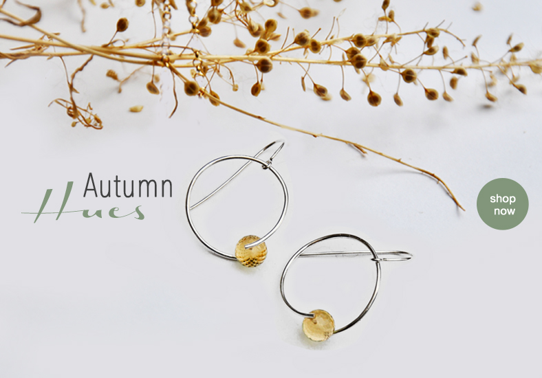 designer jewellery in autumnal colours by Katerina Damilos