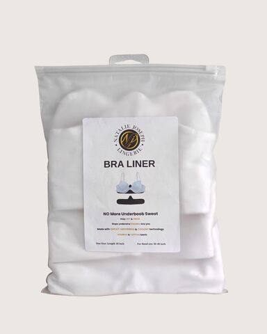Bamboo & Cotton Bra Liners -  White 3 Pack - product images  of 