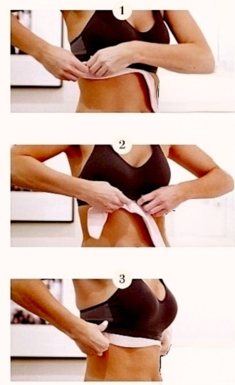 Bamboo &amp; Cotton Bra Liners -  White 3 Pack - product images  of 
