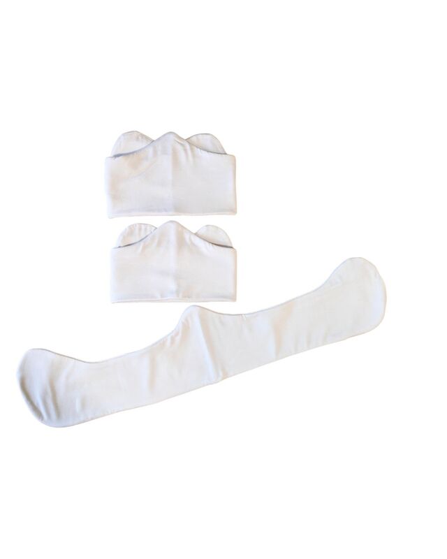 Bamboo &amp; Cotton Bra Liners -  White 3 Pack - product images  of 