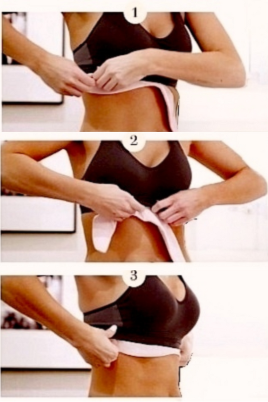 Bamboo &amp; Cotton Bra Liners -  Cream 3 Pack - product images  of 