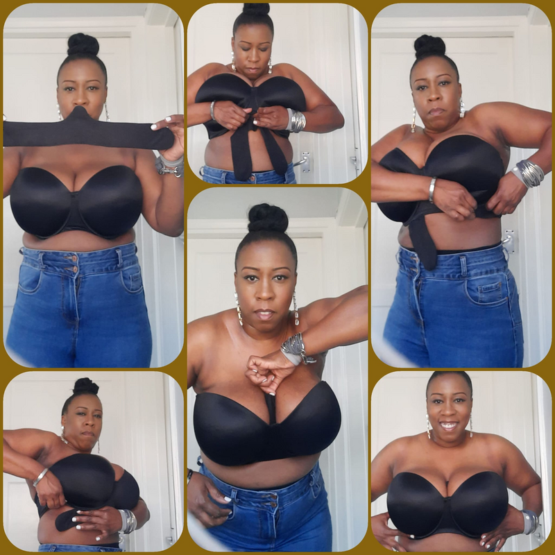 Bamboo &amp; Cotton Bra Liners -  Black 3 Pack - product images  of 