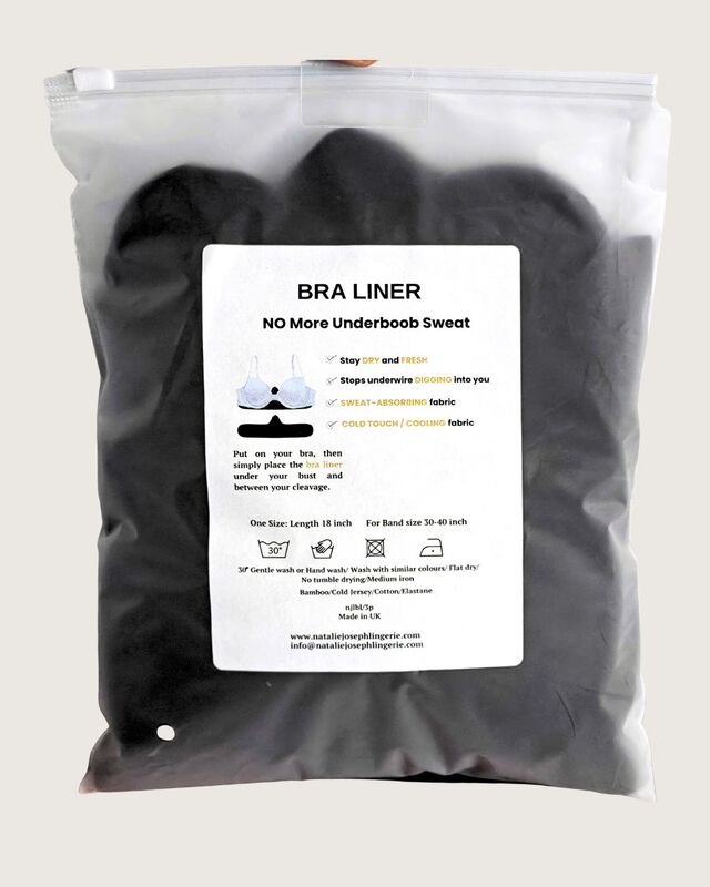 Bamboo &amp; Cotton Bra Liners -  Black 3 Pack - product images  of 