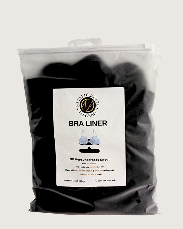 Bamboo &amp; Cotton Bra Liners -  Black 3 Pack - product images  of 