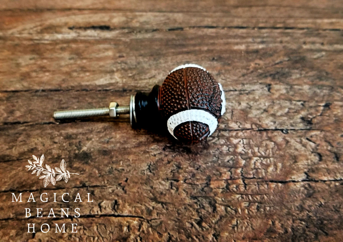 Decorative Sports Themed Furniture Knobs Football, Basketball