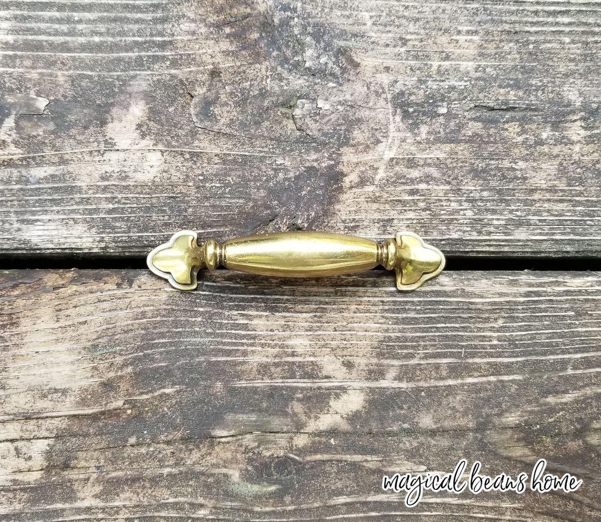 Vintage Keeler Brass Company Gold Club Foot Drawer Pull Handles in