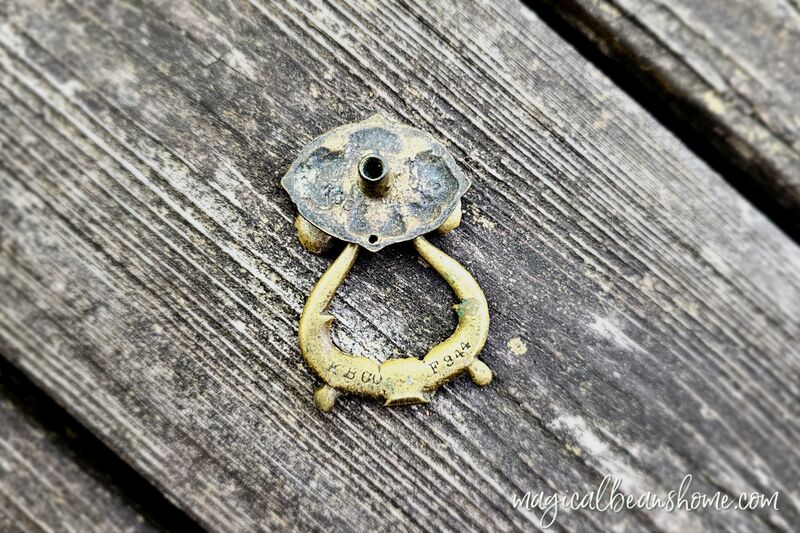 Vintage Keeler Brass Co Baroque Antiqued Brass Ring Pull  - product images  of 