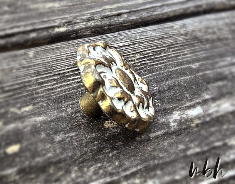 Keeler Brass Co Vintage French Provincial Brass Dresser Drawer Knob  - product images  of 