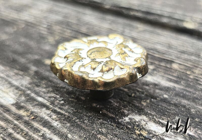 Keeler Brass Co Vintage French Provincial Brass Dresser Drawer Knob  - product images  of 