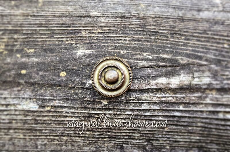 Antique Keeler Brass Company Small Brass Multi Ring Knotched Cabinet Knobs  - product images  of 