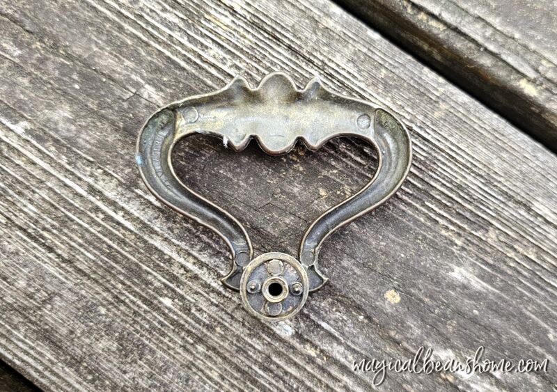 Keeler Brass Company Mid Century Modern Large Vintage Antiqued Brown Ring Pull  - product images  of 