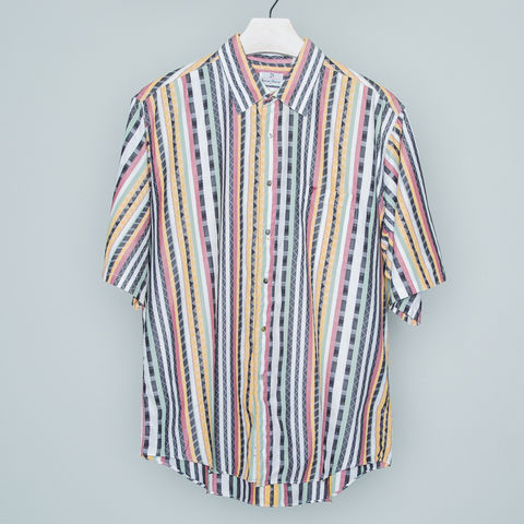 Aztec,Button,UP,stripes, aztec, button up, mens, short sleeve, urban, retro, hipster, green, pastel, white, tellow, grey, top
