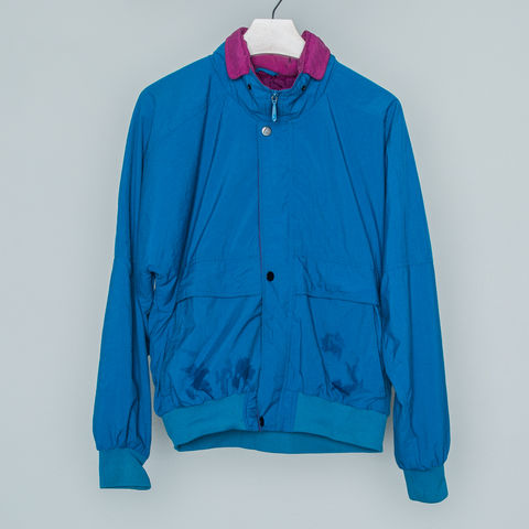 Hide,n',Seek,WindBreaker,w/,Hoodie,blue, burgundy, 3 pockets, jacket, outerwear, windbreaker, buttons, zippers, hoodie, detach, retro, vintage