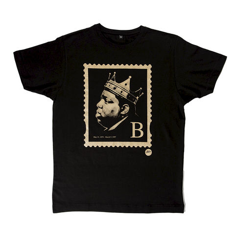 The,'B',Stamp,-,Notorious,T-Shirt,biggie, notorious big, stamp, tshirt, design, urban, hiphop, stamps, mc, madina
