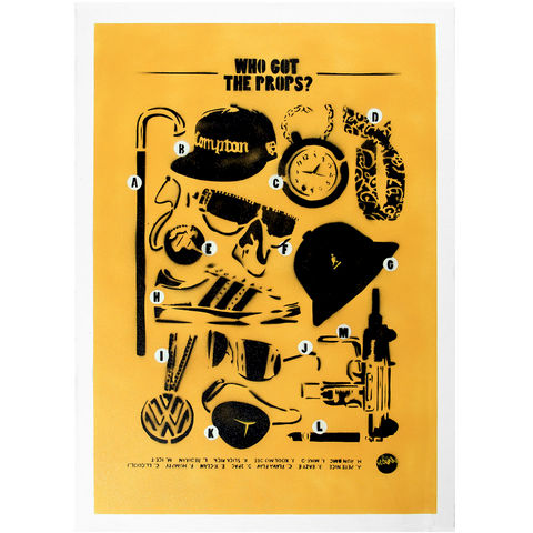 Who,Got,The,Props?,Limited,Edition,Canvas, Art, Stencil, Graffiti, Urban, Music, Hip-Hop, Street, Design