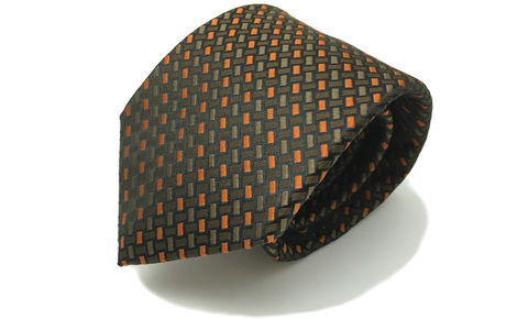 ELIAS,orange brown silk tie, brown silk necktie, woven silk brown necktie, brown orange woven silk necktie, orange silk tie, brown silk tie 