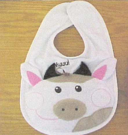 291594 - Baby Bib Toddler Bib Cow Bib or  Pig Bib Baby Bibs - product images  of 