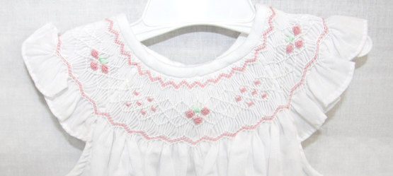 Baby Girl Smocked Bubble | Cute Baby Girl Onesies | Baby Bubbles 412333-J068 - product images  of 