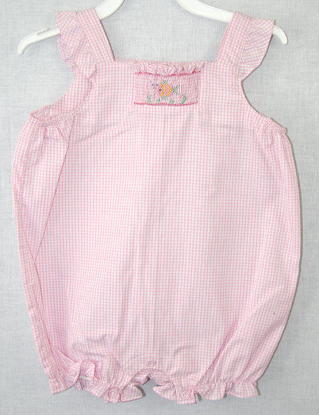 Smocked Baby Bubble, Baby Onesies, Baby Girl Onesies 412126 -A126 - product images  of 