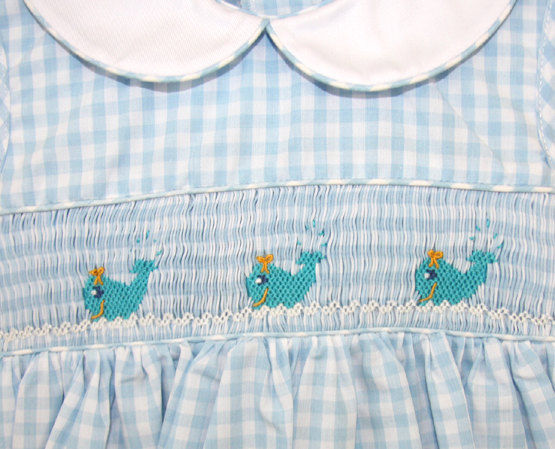 Whale Clothing | Smocked Dresses | Smocked Baby Clothes 412172 -A173 - product images  of 