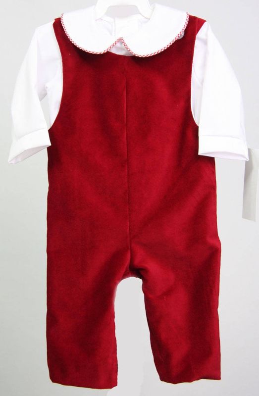 Baby Boy First Christmas Outfit, Velvet Romper 293021 - product images  of 