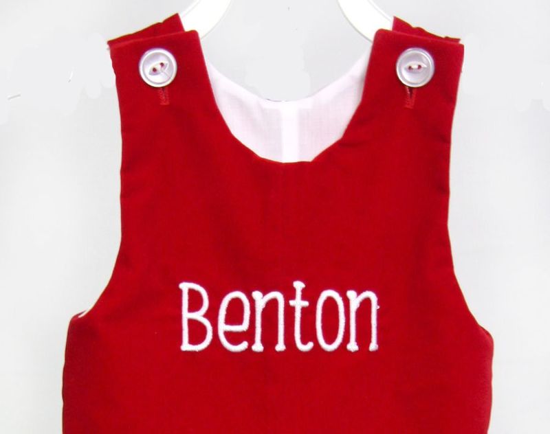 Baby Boy First Christmas Outfit, Velvet Romper 293021 - product images  of 