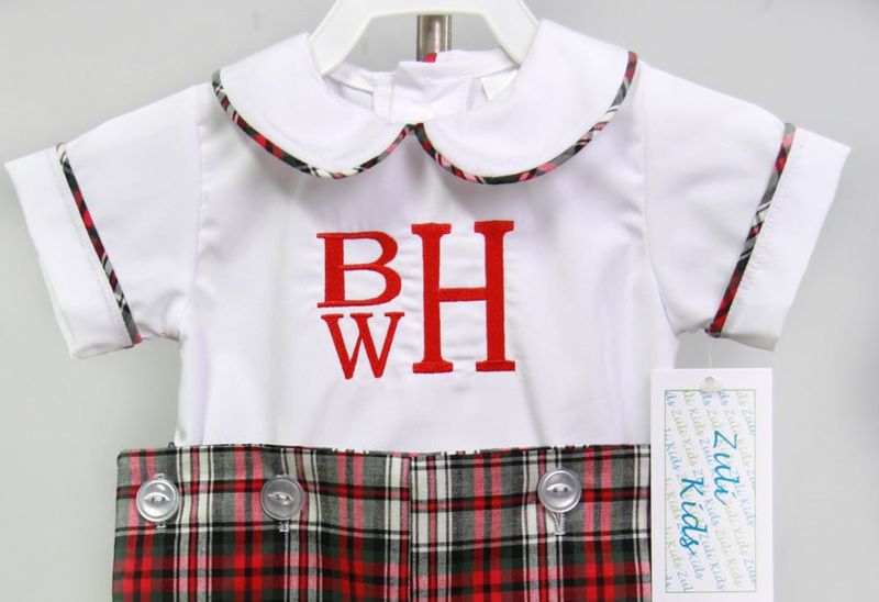 Zuli Kids Red Plaid Toddler Boy Christmas Outfit 293725 - product images  of 