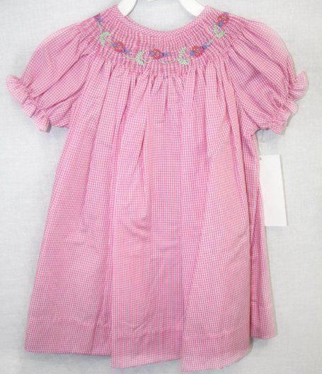 Smocked Baby Clothes | Baby Girl Smocked Dress 412310 - J012 - product images  of 