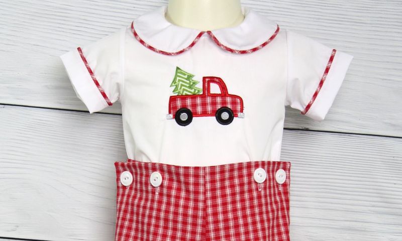 Toddler Boy Christmas Outfit | Baby First Christmas Outfit | Zuli Kids 292675 - product images  of 