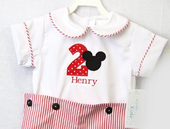 Mickey Mouse First Birthday Outfit | Zuli Kids 292618 - product images  of 