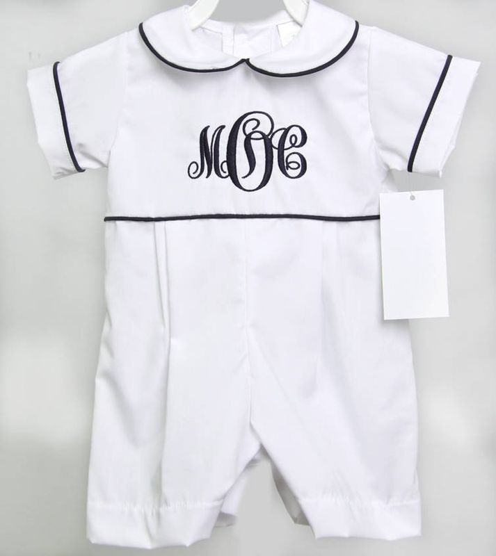 Baby Boy Baptism Outfit , Toddler Christening Romper 293068 - product images  of 