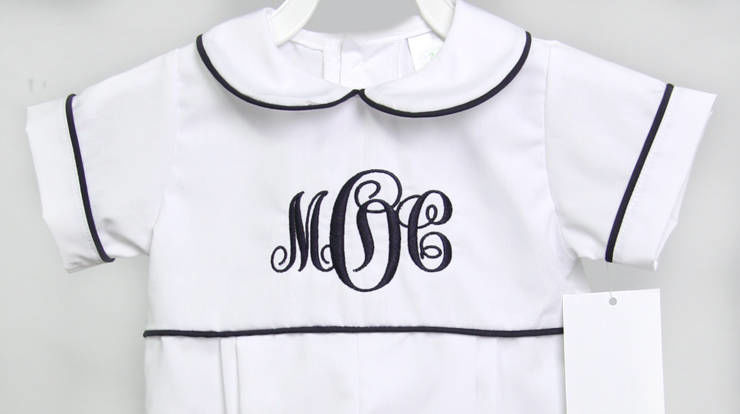 Baby Boy Baptism Outfit , Toddler Christening Romper 293068 - product images  of 