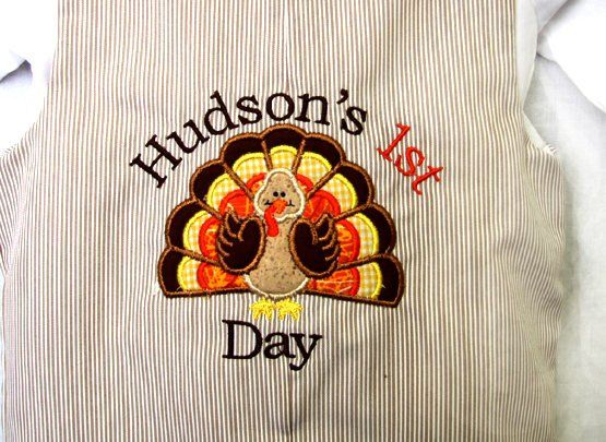 First Turkey Day Outfit Baby Boy, Fall Baby Clothes,  Toddler Boy Thanksgiving Outfit 292731 - product images  of 