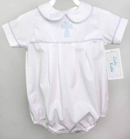 Baby Boy Christening Outfit, Infant Bubble Romper 292980 - product images  of 