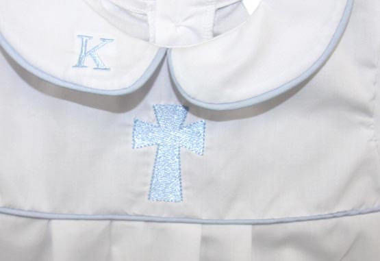 Baby Boy Christening Outfit, Infant Bubble Romper 292980 - product images  of 