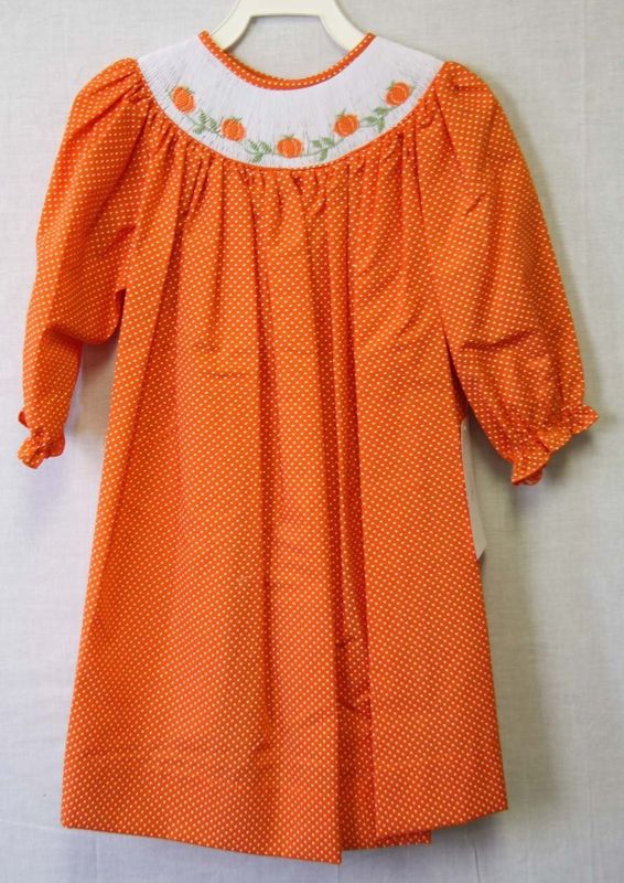 Thanksgiving Smocked Dress, Baby Girl First Thanksgiving Outfit, Zuli Kids 412239  -BB028 - product images  of 
