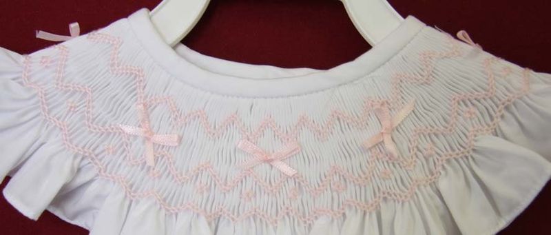 Smocked Bishop Dress, Baby Girl Smocked Dresses, Christening Dresses Toddler 412560 - CC063 - product images  of 