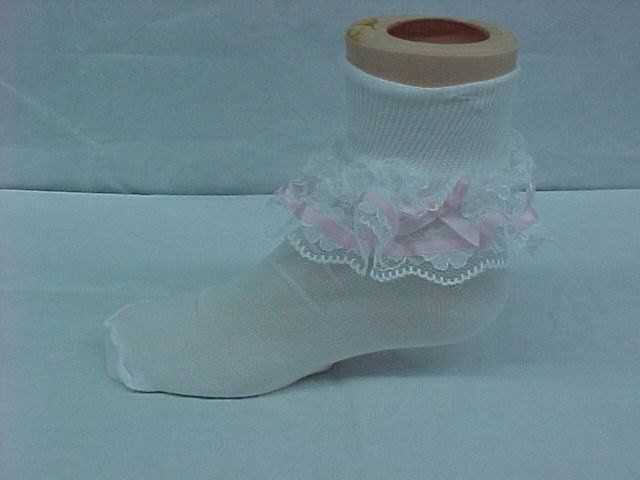 Baby Girl Socks, White Ruffle Socks, Zuli Kids 292422 - product images  of 