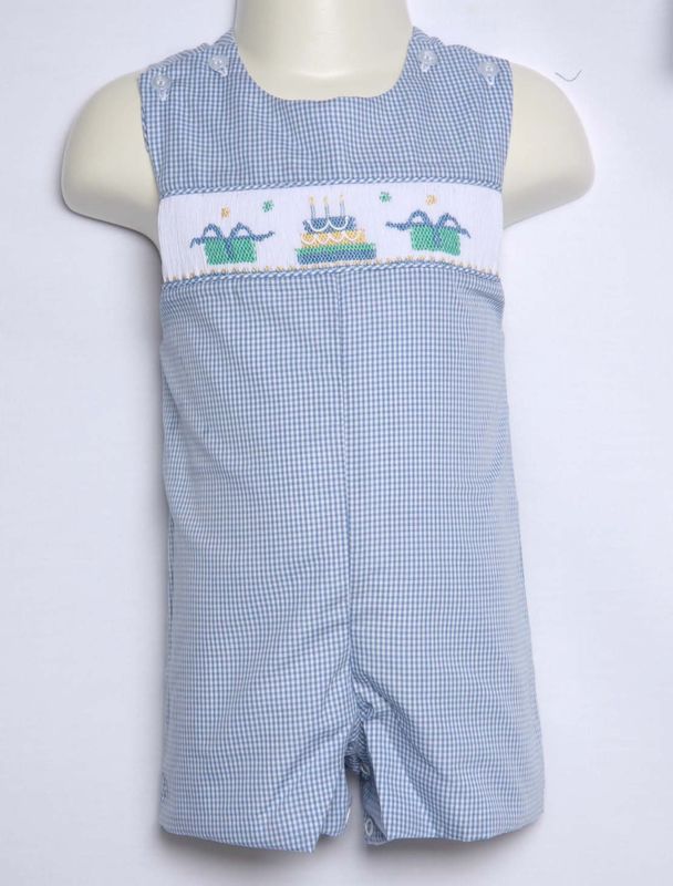 First Birthday Outfit Boy, Smocked Birthday Outfit, Zuli Kids 412187 -AA190 - product images  of 