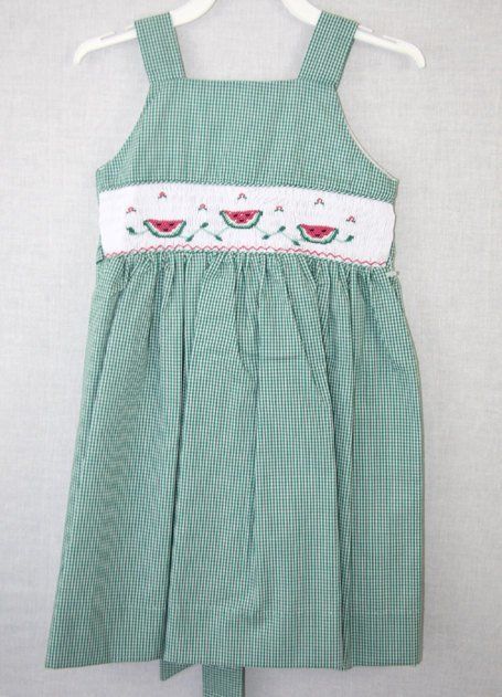 Watermelon Birthday Party, Smocked Dresses, Smock Dresses 412100-A100 - product images  of 