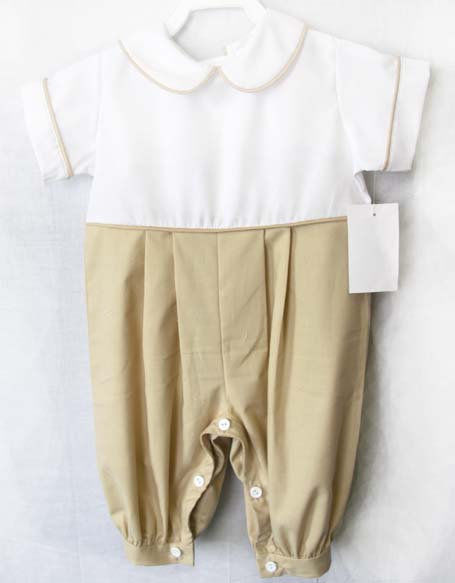 Baby Baptism Outfit, Baby Boy Bubble Romper, Zuli Kids 292430 - product images  of 