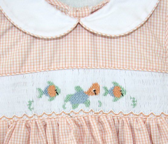 Smocked Dress, Fish Birthday Party, Zuli Kids 412117 -A117S - product images  of 