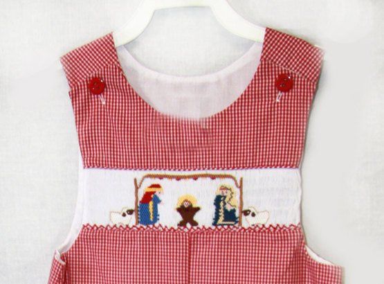 Smocked Nativity Dress, Smocked Christmas Dress, Zuli Kids 412595-CC350 - product images  of 