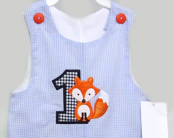 First Birthday Boy Outfit, Fox Theme Birthday Party, Zuli Kids 293107 - product images  of 