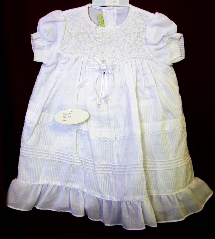 Baptism Dress for Baby Girl, Smocked Dresses Baby Girl, Zuli Kids 412547 -CC05077 - product images  of 